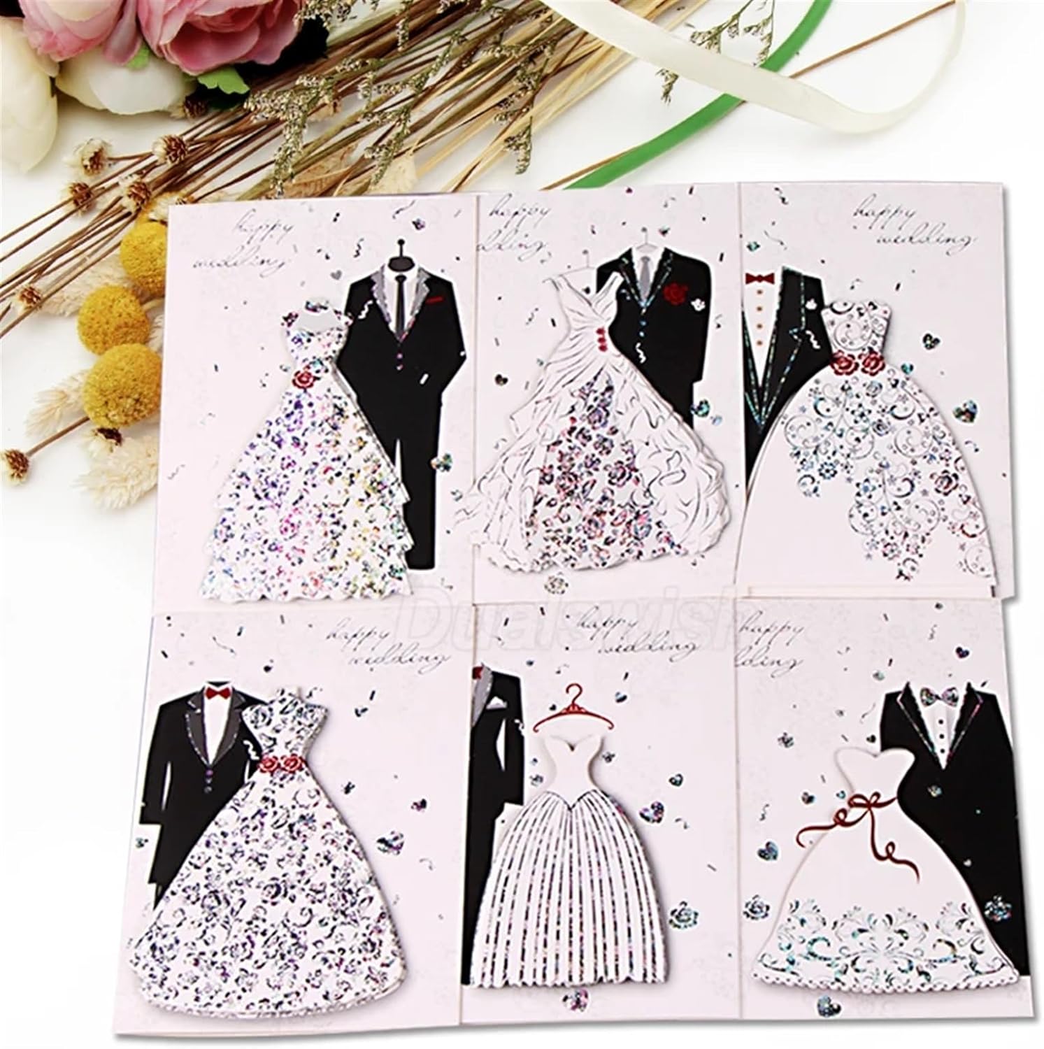 ヨーロッパの作家さんが作った精巧でロマンチックなペーパーアート2セット