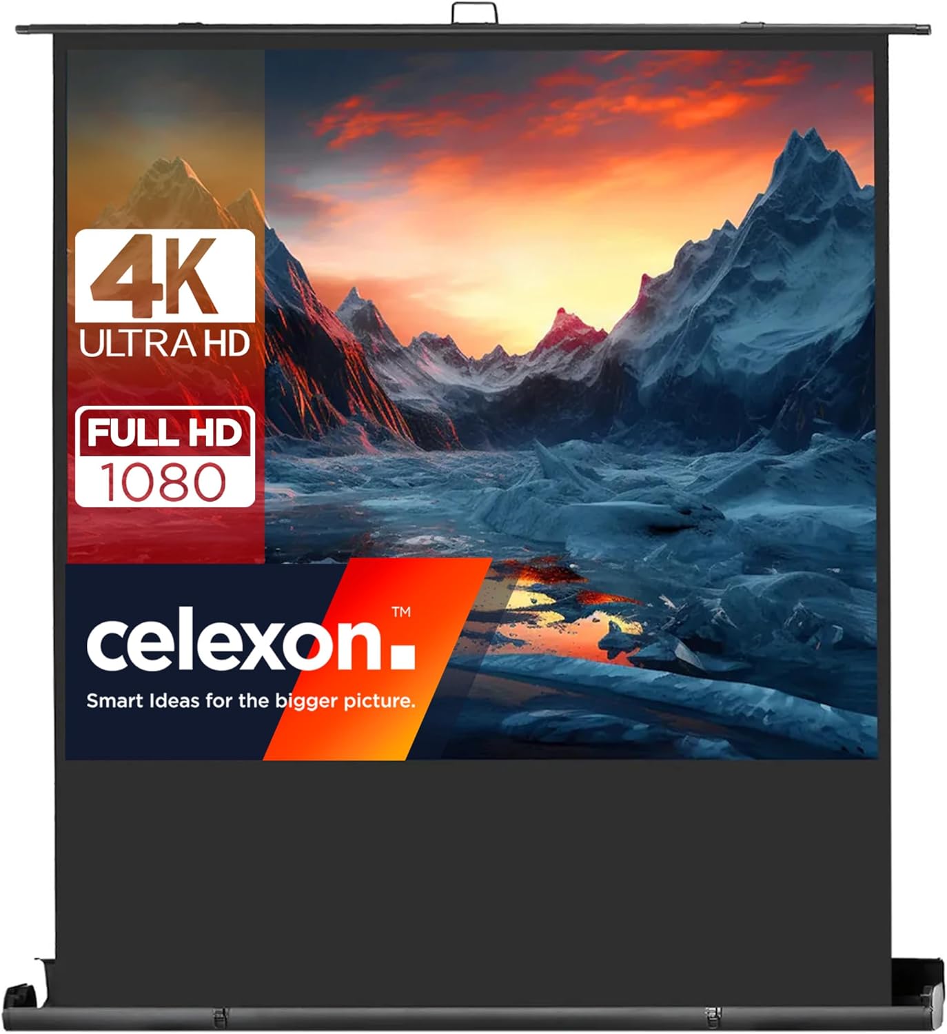 celexon portátil de Negocios y Cine en casa-Pantalla Ultra portátil Plus Professional con articulación de Tijera -180 x 135 cm – 4:3 – Ganancia 1.2