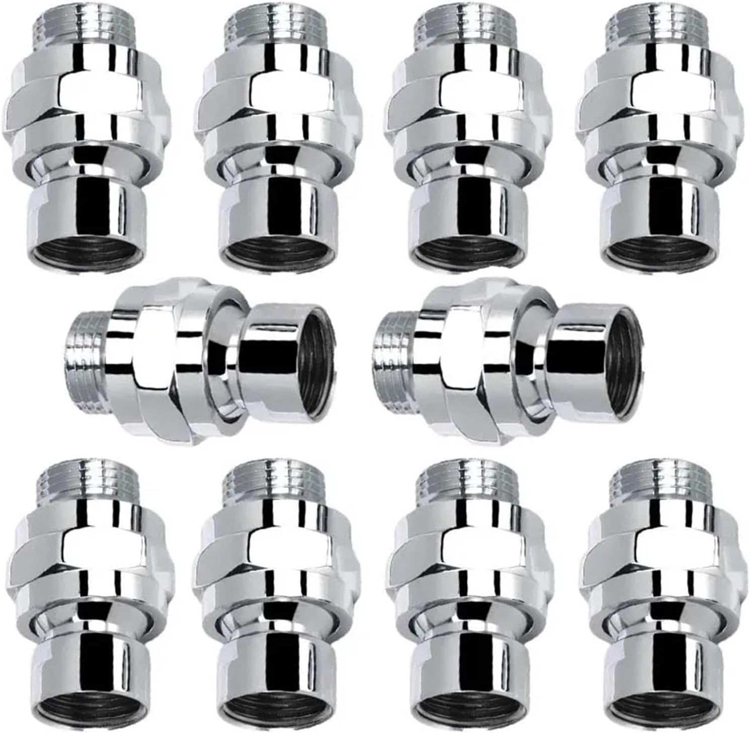 Ball Joint Hardware Adjustable Angle Swivel Adapter Shower Head Water Flow Connector Bathroom Accessories Bath Tools(10Pcs)