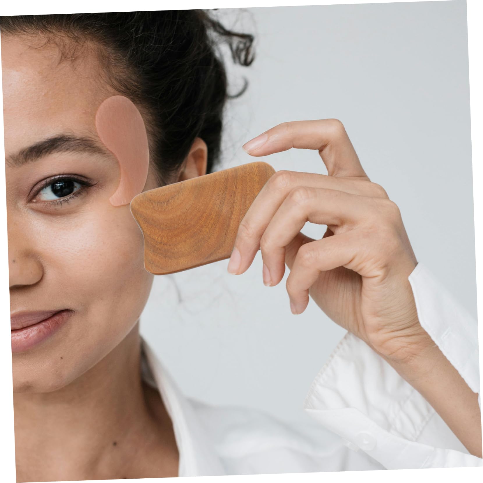 Beavorty 5 Pezzi Di Strumento Di Massaggio Multifunzione in Legno Gua Sha Per Viso E Corpo Design Confortevole Sicuro Per Luso Quotidiano
