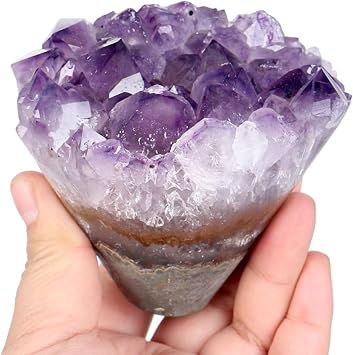 Amethyst Geode Bouquet, Amethyst Crystal Cluster, Flower Figurine, Geode, Paperweight, Bouquet, Collectible, Ornaments, Gifts for Friends and Women