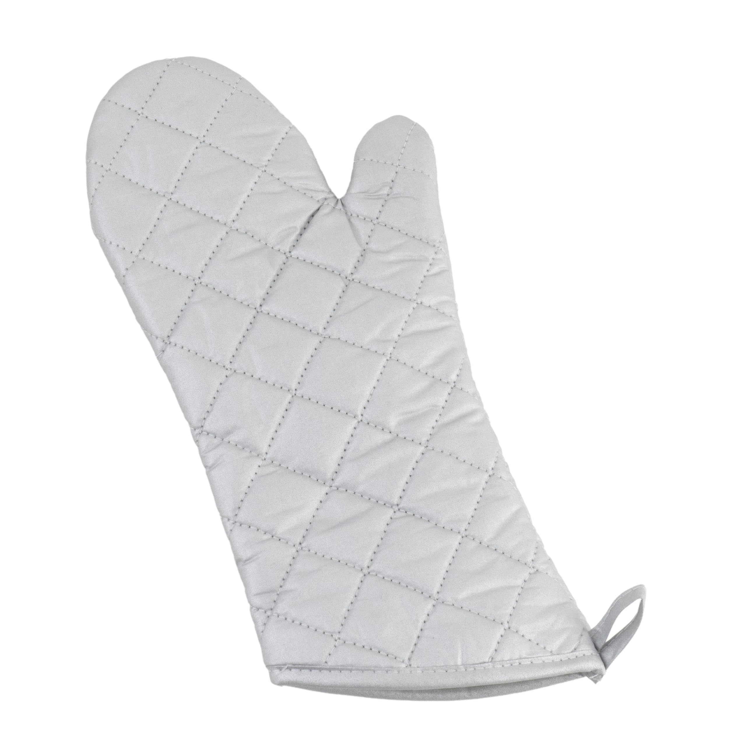 Winco Silicone Oven Mitt, 15-Inch, Silver