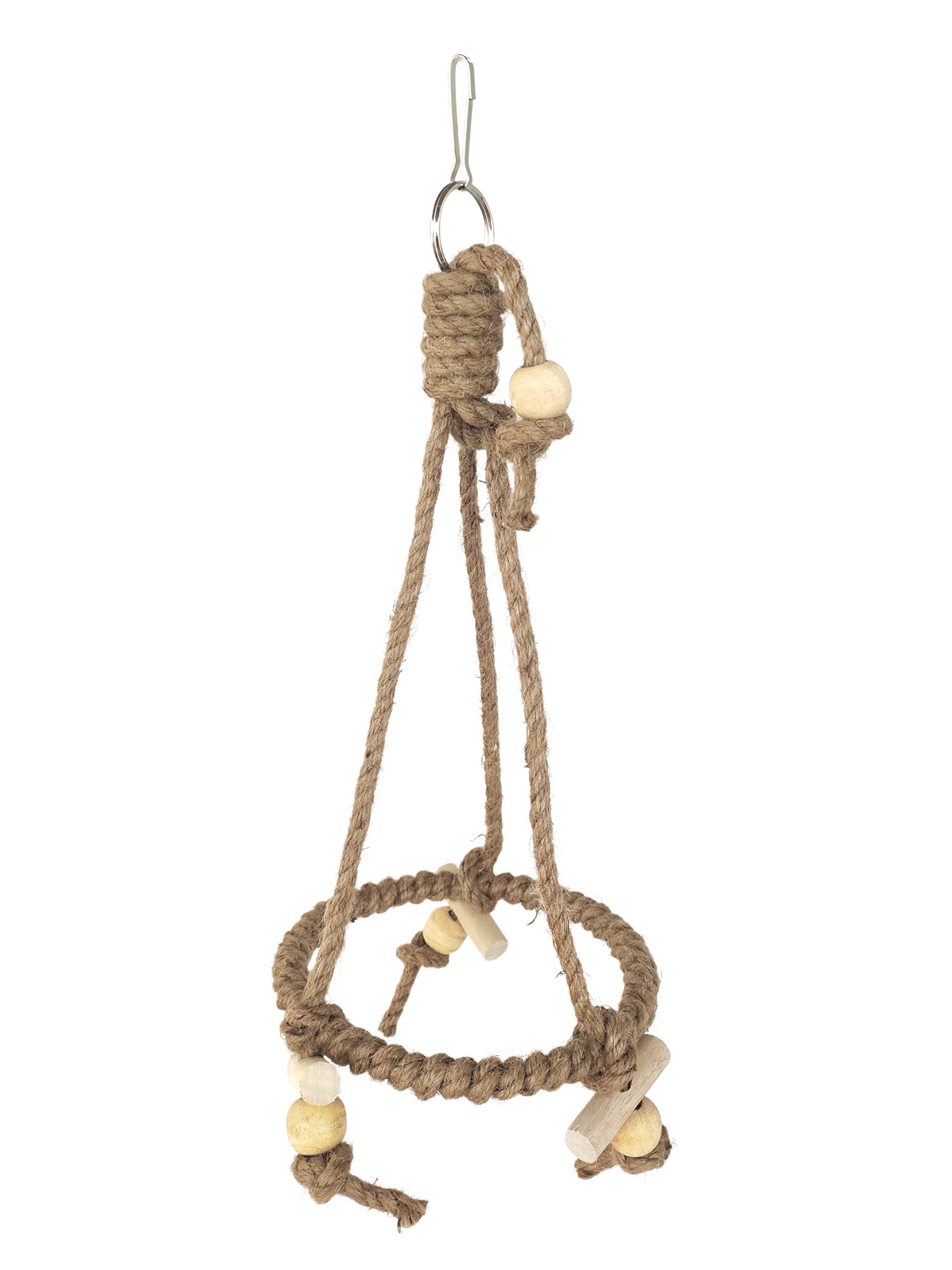 KSK Pet Bird Parrot Swing Hanging Toy Parakeet Budgie Cockatiel Cage Swing Toy Round Jute fibers Rope Chew Toy cage Accessories (Jute fibers Rope) (B09MR28GZJ) Amazon Price History, Amazon Price Tracker