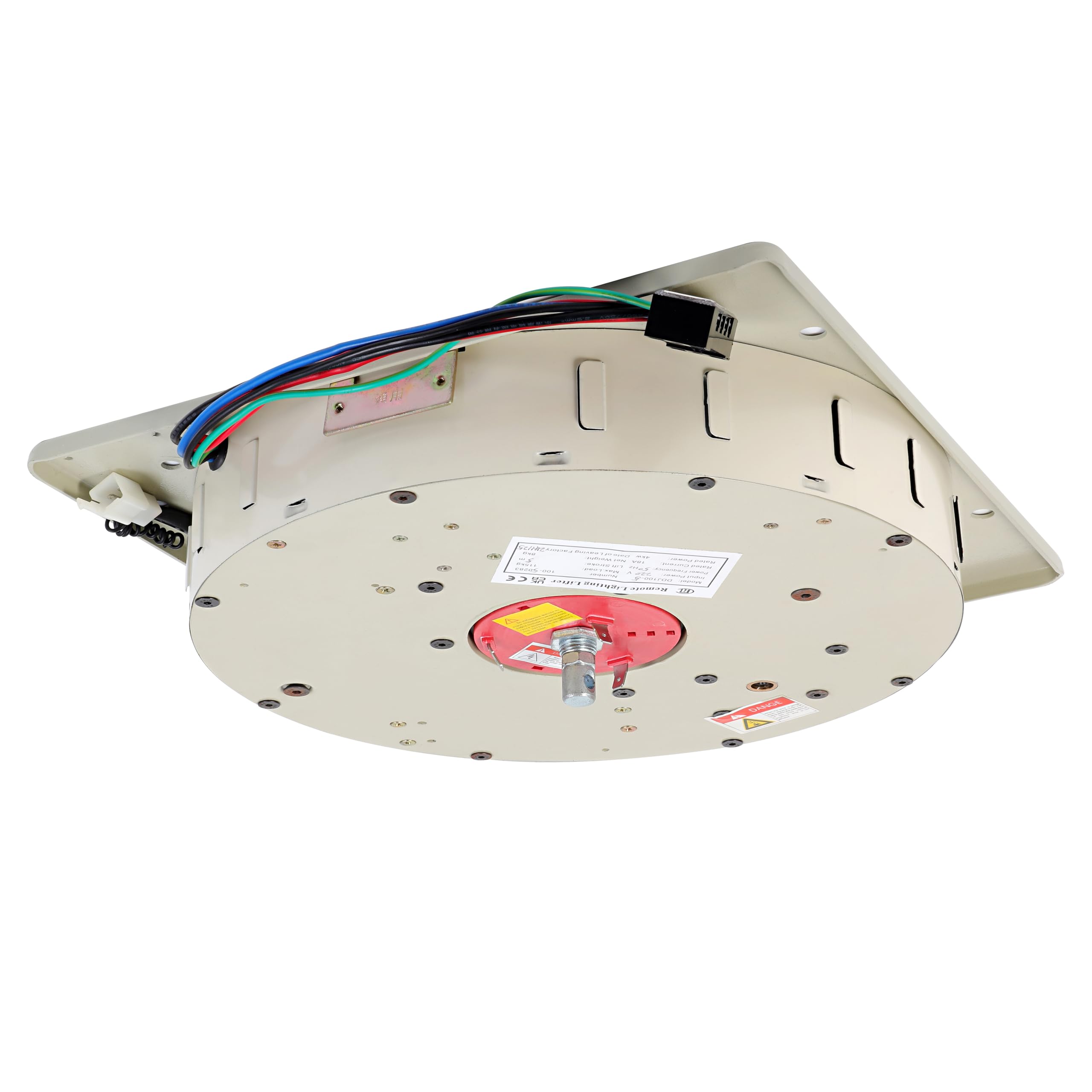 Anbaochi Chandelier Hoist Lifter System, DDJ50 4M Electric Motor Winch Lighting Lifting, 110V-120V Max Capacity 110lbs Hoist Lift, Remote-Controlled