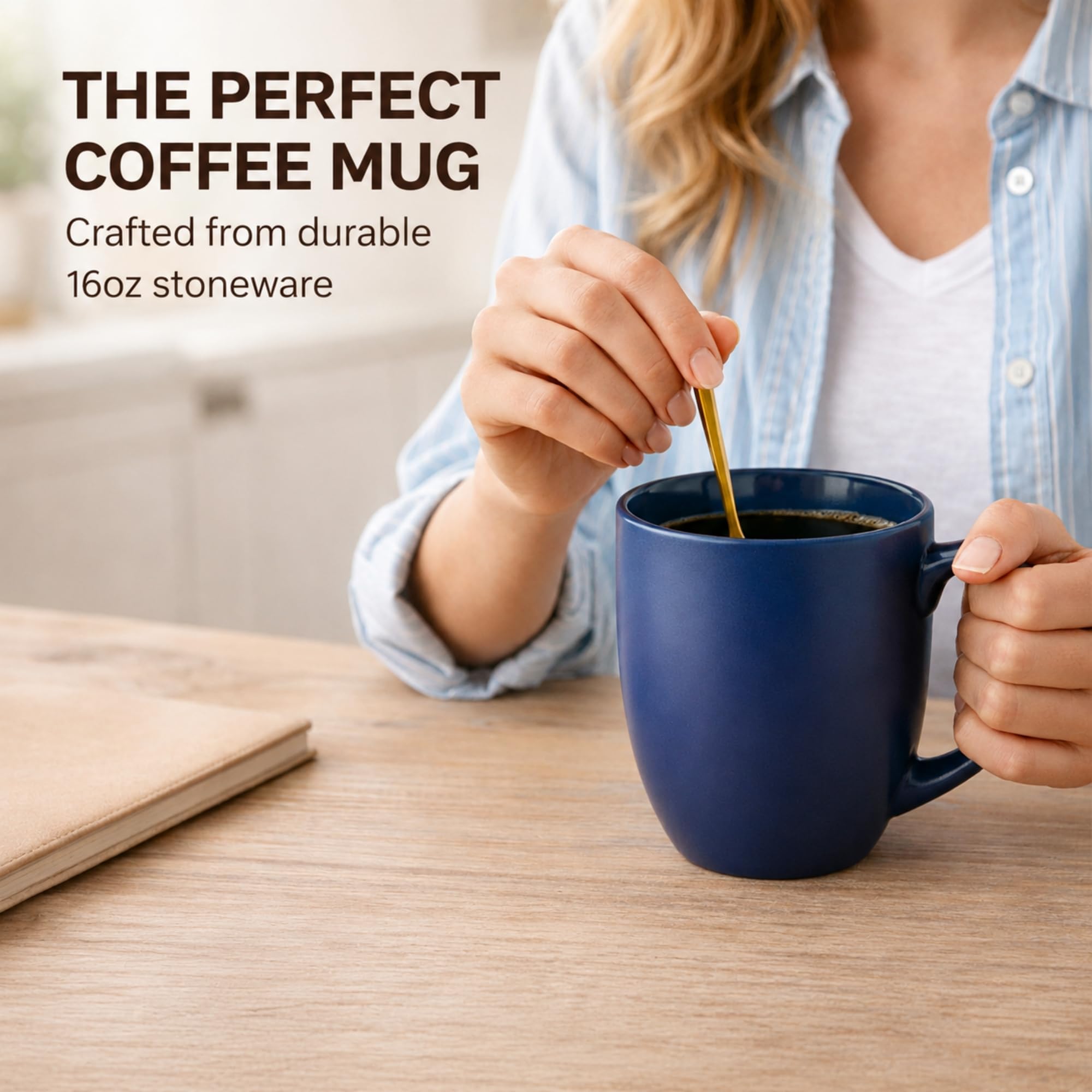 Amazon.com: AmorArc 16oz Coffee Mugs Set of 6, Large Ceramic Coffee Mugs  for Man, Woman, Dad, Mom, Modern Coffee Mugs Set with handle for  Tea/Latte/Cappuccino/Milk/Cocoa. Dishwasher&Microwave Safe, Multi : Home &  Kitchen