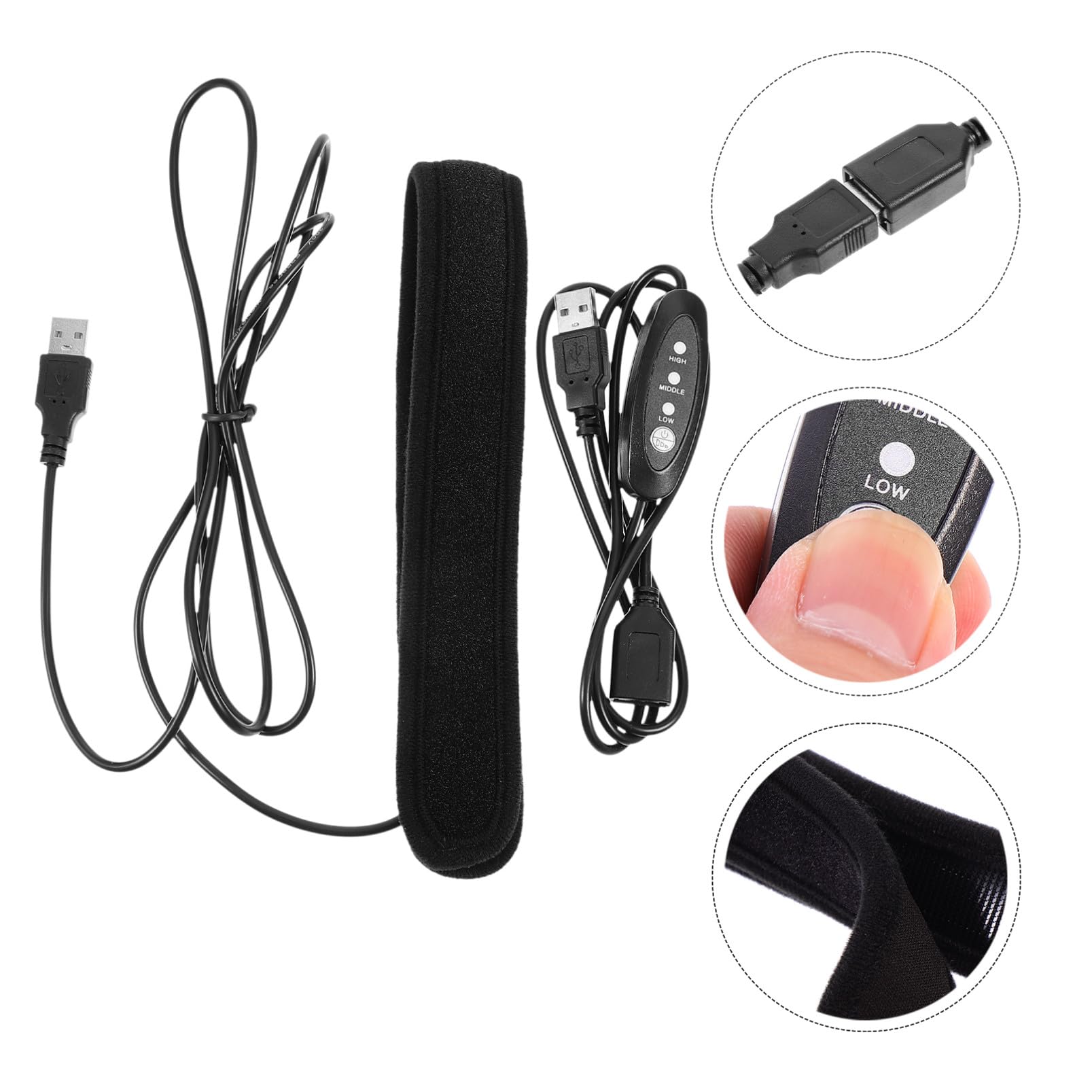 Mobestech Calentador 3 Niveles de Temperatura de de Neopreno de Negro para Protección el Empañamiento para Adecuado para Fotografía en Ambientes Húmedos y Fríos Fotografía en Ambientes Húmedos y Fríos