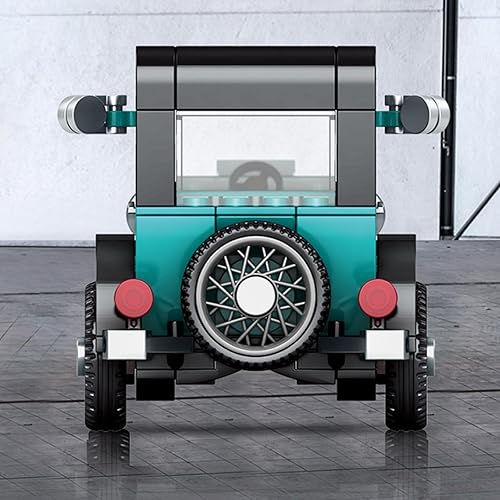 Miniatura 3 de Juego de bloques de construcción de automóviles modelo antiguo clásico, ladrillos de camión coleccionista vintage, compatible con Lego, autos