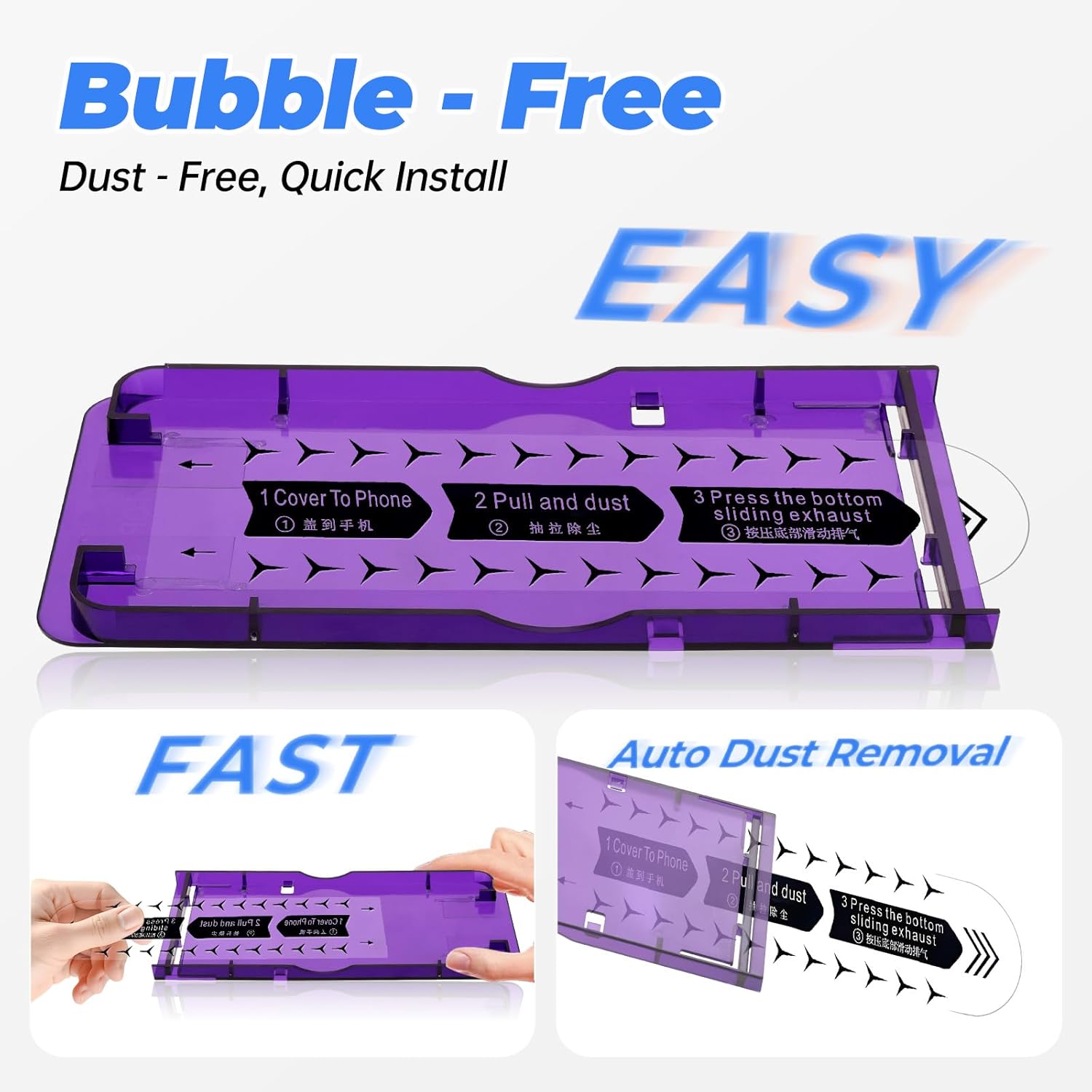 2 Pack Privacy Screen Protector for Samsung Galaxy A16 5G[Anti-Spy Tempered Glass][Fingerprint Unlock Support][Auto Dust Remove],Bubble-Free, Anti-Scratch,9H Protective Tempered Glass