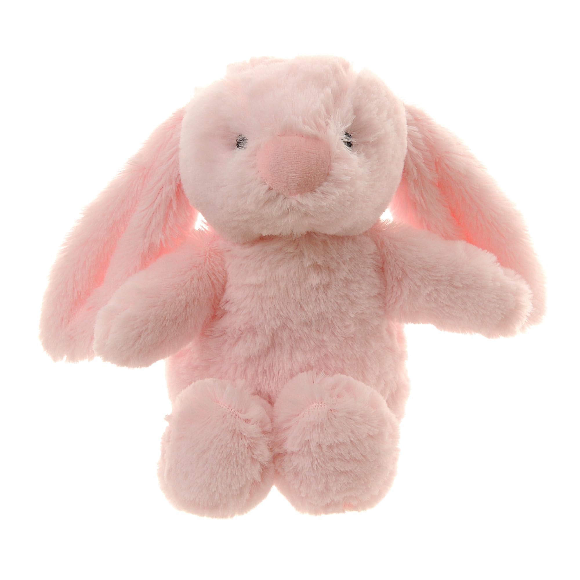 Ziggle Baby Toy  Bunny Teddy for New Born  Soft Plush Toy for Girl or Boy  Recycled Eco Friendly Newborn Gift  Small Bunny Soft Toy 17cm
