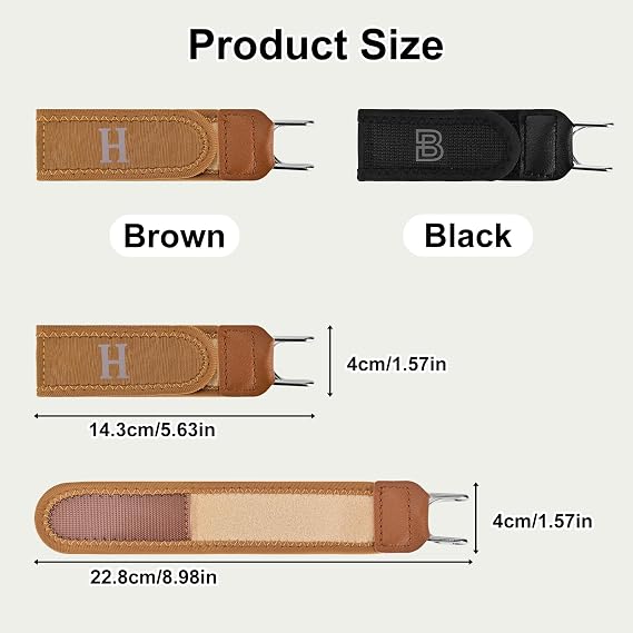 2PCS No Buckle Belts for Men, Elastic Work Tool Belt Buckle for Men Women, Adjustable Tactical Men's Belts for Valentine's Day Anniversary Birthday