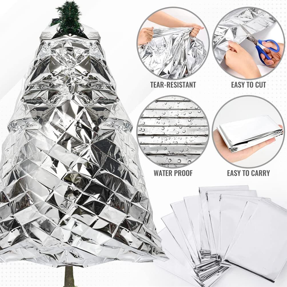 Yardwe Gardening Tool 12 Sheets of Plant Reflective Film for Greenhouse Insulation Frost Protection