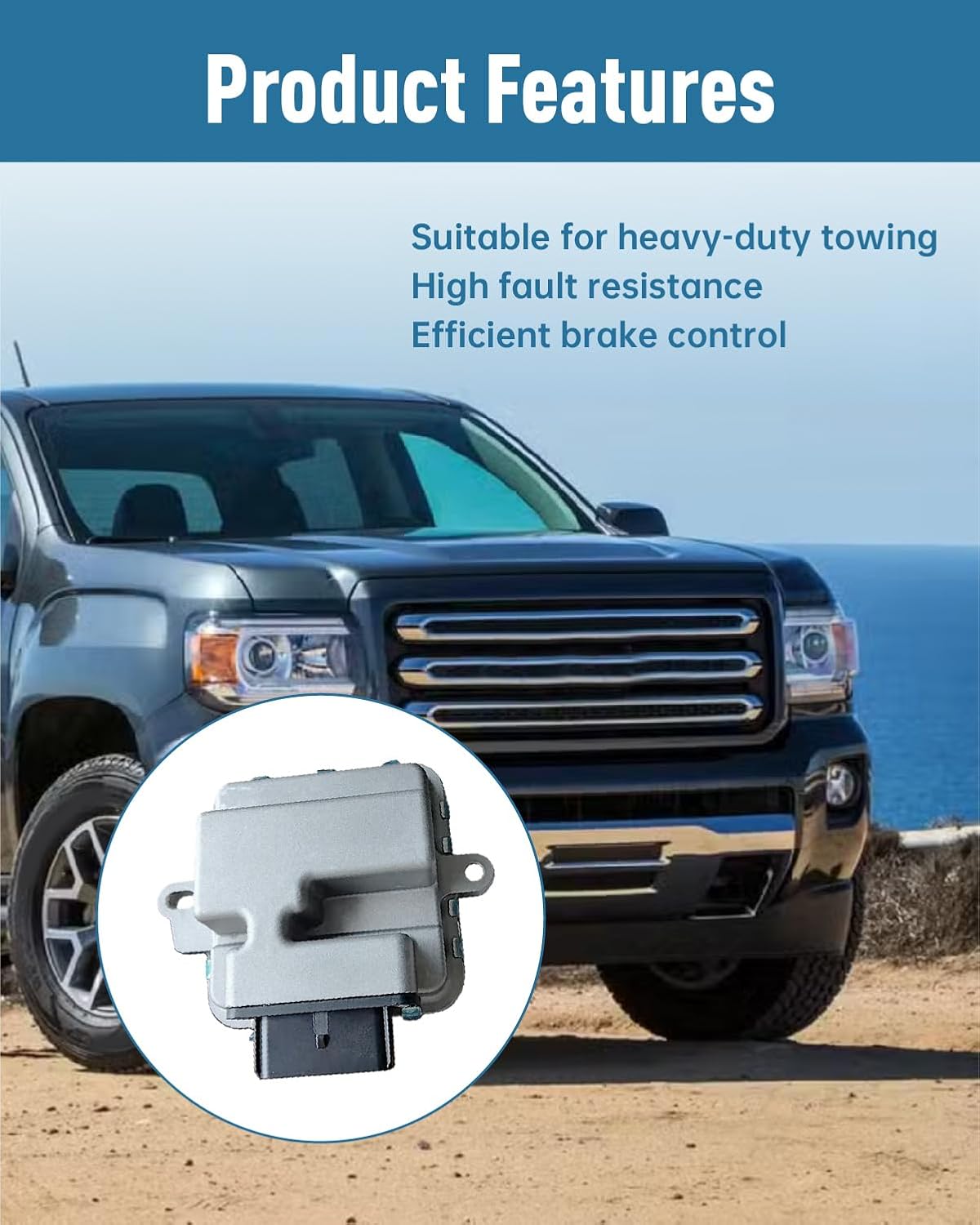 23337305 Trailer Brake Control Module Fit for Chevy Silverado Suburban Tahoe Colorado 2014-2020 for Cadillac Escalade for GMC Sierra Yukon Canyon 2015-2020 Replaces 23114650 23104453