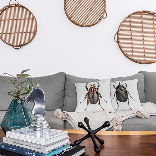 Miniatura 7 de Corner Home & Garden Funda de cojín de poliéster fabricada en México con cremallera, accesorio decorativo para decoración del hogar, 1 pieza,