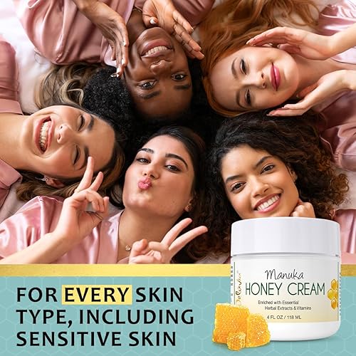 Miniatura 9 de Deluvia Manuka Honey Cream  Loción hidratante y calmante para rostro y cuerpo  para piel sensible, eczema, psoriasis y dermatitis  4 onzas, paquete