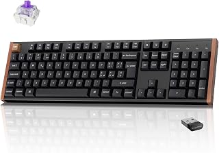 Keychron K10 HE Tastiera Magnetici Wireless, Layout Italiano ISO, 2.4GHz/Bluetooth 5.2, Punto di Attuazione Rapida, Telaio in Alluminio e Legno, RGB, per Windows e macOS, Interruttori a Effetto Hall