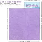 Sac de couchage pour enfants avec double Zip 150 * 60cm, Sac de couchage doux et confortable, Sac à mousse souple pour les voyages en camping, Sirène