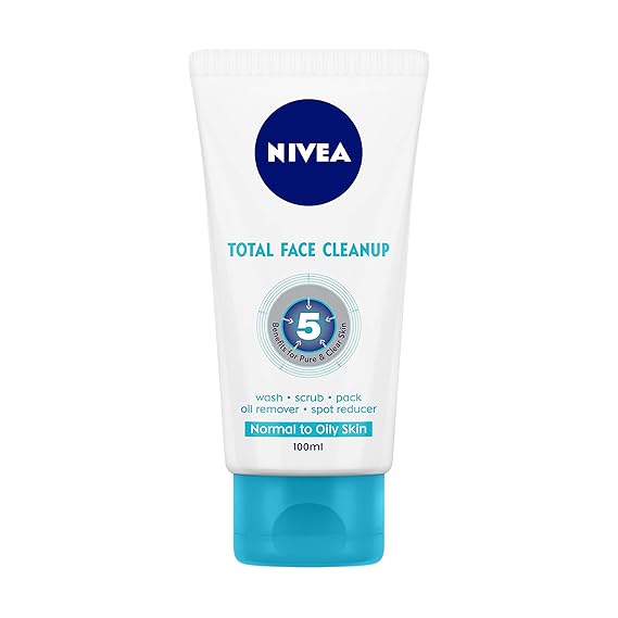 Nivea Women Face Wash, Total Face Cleanup, Acts As Face Wash, Face