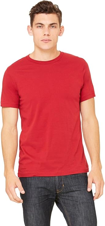 Bella+Canvas Mens Taped Shoulders Crewneck T-Shirt