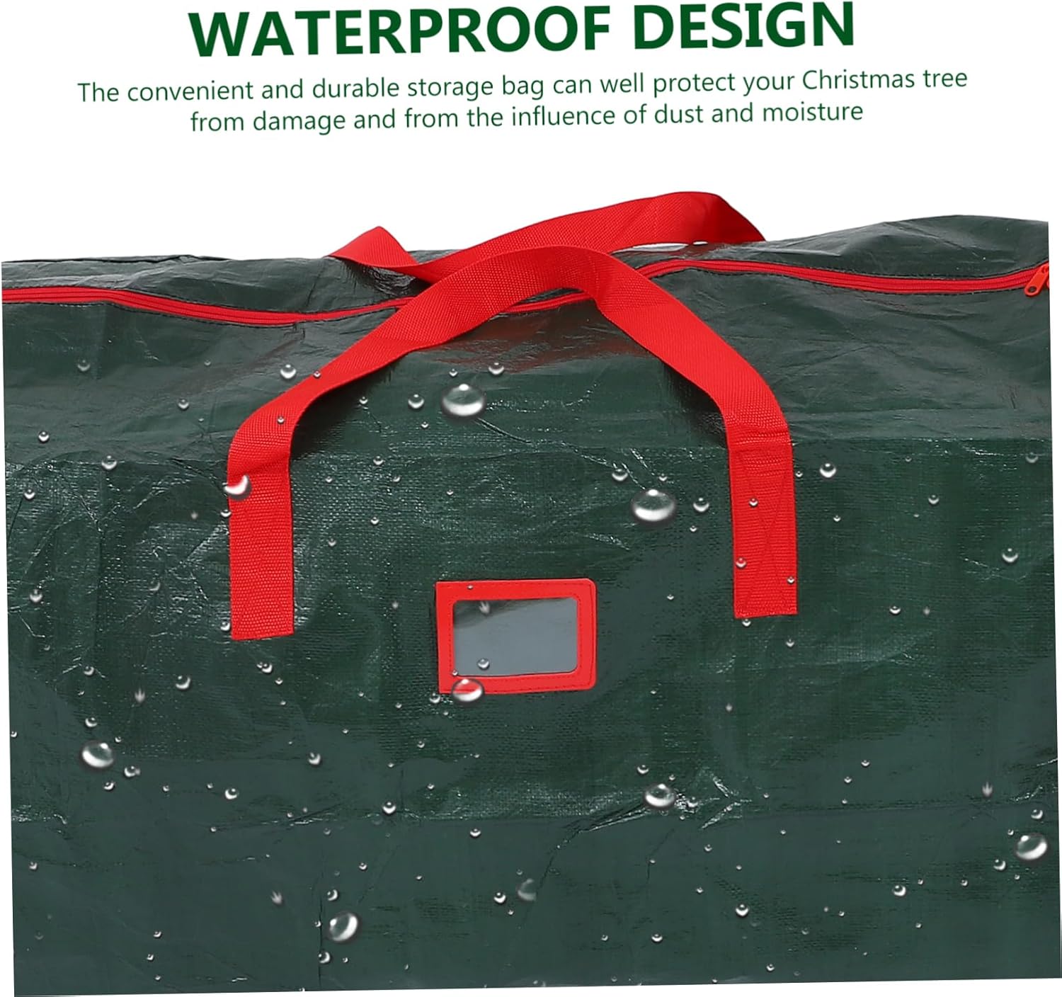 Cabilock Xmas Tree Storage Bag Home Storage Pouch with Zipper Closure Foldable Dustproof Organizer for Outdoor Furniture and Holiday Decor