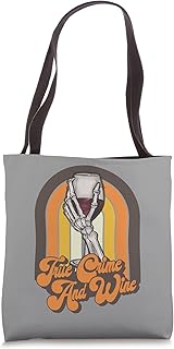 TRUE CRIME & WINE - Fun For True Crime Listeners Tote Bag
