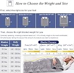 King Size Weighted Blanket 15lbs(88''x104'', Double-Sided), Reversible Tencel/Short Plush Warming & Cooling 2 in 1 All Season Heavy Blanket-Bonus Carry Bag Included