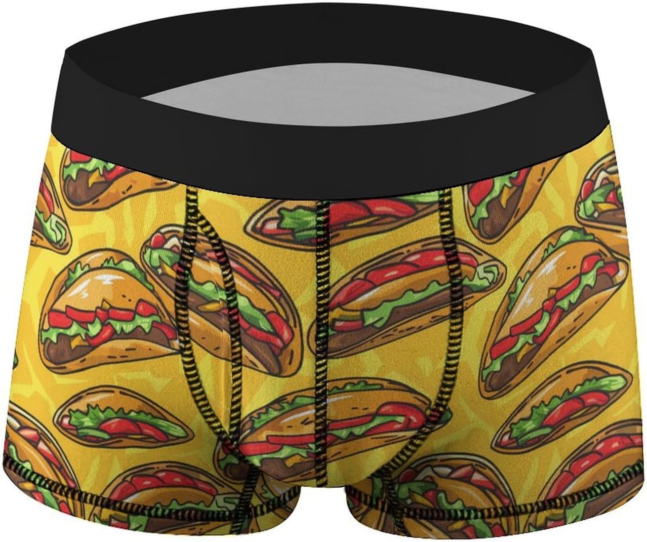 Mexican Tacos Novelty Men's Trunks Soft Breathable Underwear Patterned Stretch Briefs