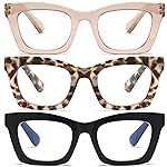 FSRTEP Oprah- Readers for Women - Stylis Style Reading Glasses with Blue Light Blocking and Spring Hinge KBH +1.75