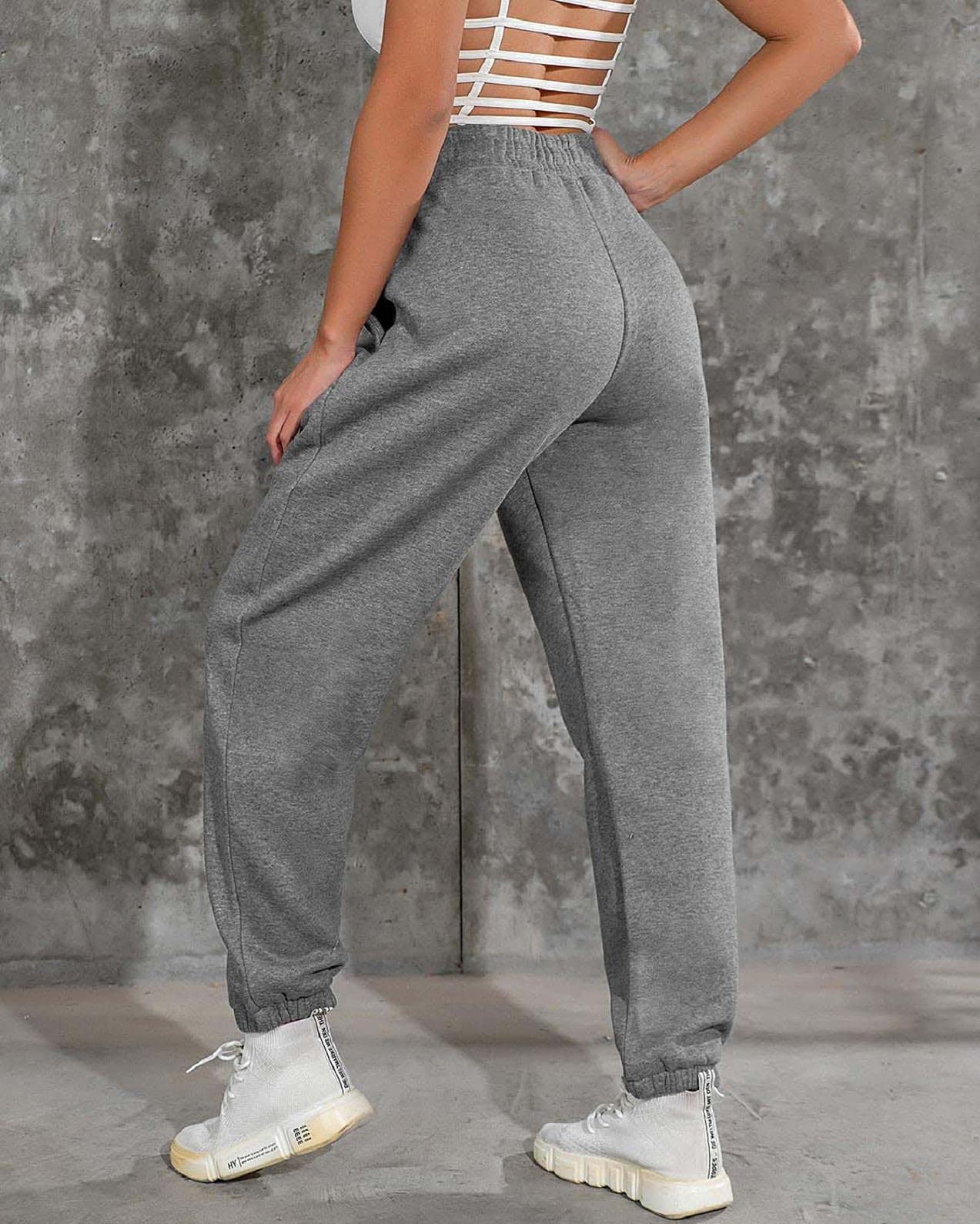 UMIPUBO Pantaloni Tuta Donna Felpati, Casual Pantalone Jogging in Pile con Cinta Elastica Lunghi Pants Jogger Sweatpants Invernali
