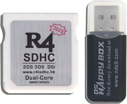 R4 2023 HK SDHC Dual Core Actualización Adaptador Tarjeta de memoria para NDS DS DSI 2DS 3DS Nuevo 2DS Nuevo 3DS XL, sin Timebomb