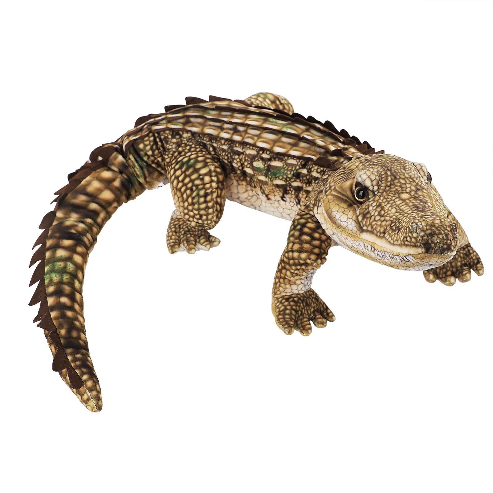 IPENNY Realistic Crocodile Doll Soft Stuffed Animals Toy Sleeping Buddy Pillow Snuggly Playtime Companions for Kids Zoo Souvenir Dolls Children's Day Gifts,96CM/37.8IN (Brown)