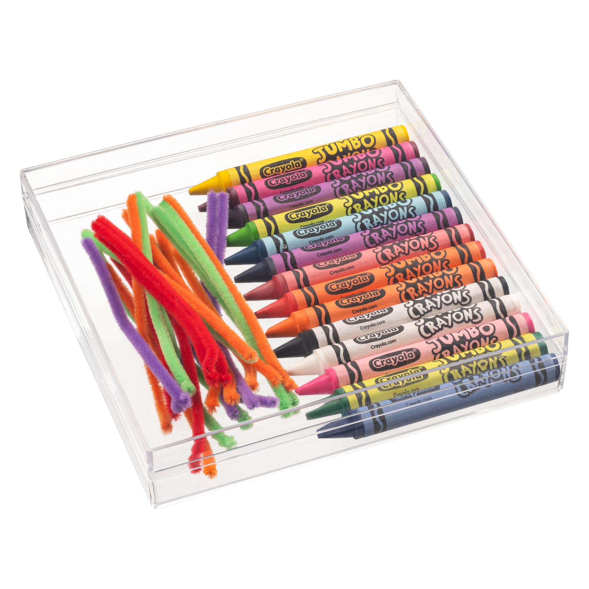 Boîtes de rangement carrées en acrylique transparent lot de 6