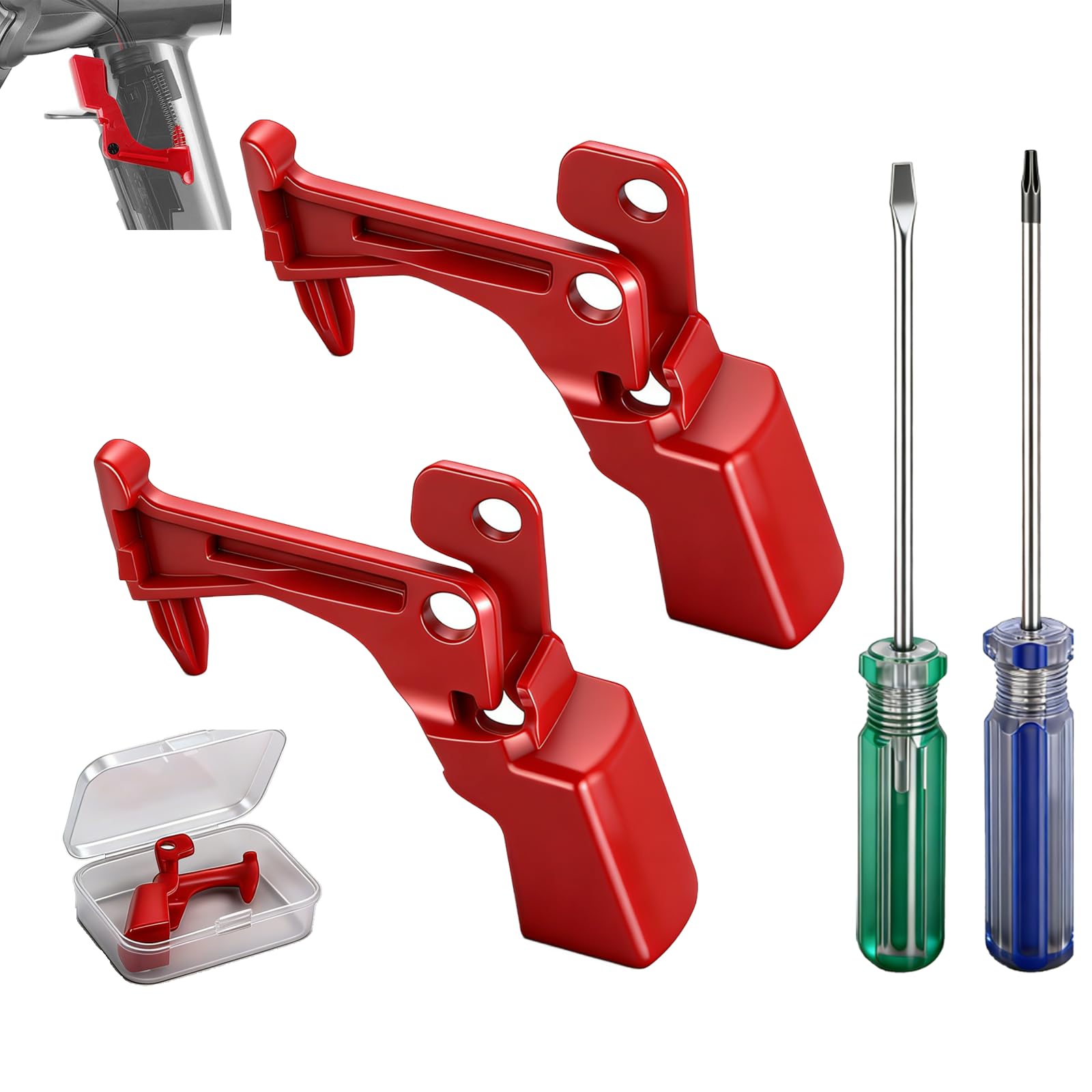 Trigger Switch Replacement Compatible with Dyson V11/V10, Reinforced V11 Trigger & V10 Trigger Replacement Kit with 2 Switches and 2 Screwdrivers Compatible witV10 V11