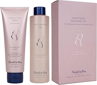 Noodle & Boo New Mama Skin Care and Recovery Kit - Perfecting Crème, Postpartum Oil - 4th Trimester, 11.8 fl. oz.