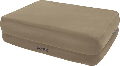 Intex Queen Foam Top Rising Comfort - Juego de cama de aire elevada