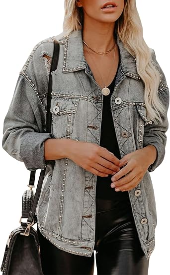 Loose Jean Trucker Jackets Coat 