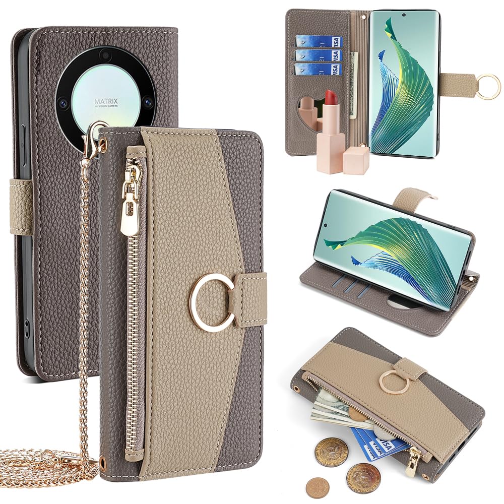 Sac à main pour Honor X50 Pro avec étui portefeuille à bandoulière pour vos sorties en ville - 8