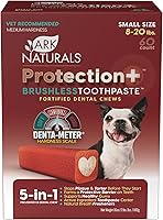 Vista 9 de ARK Naturals Protection Plus Pasta de dientes sin cepillado para razas mini, bolsa de 4 onzas, masticable dental para perros con centro de pasta