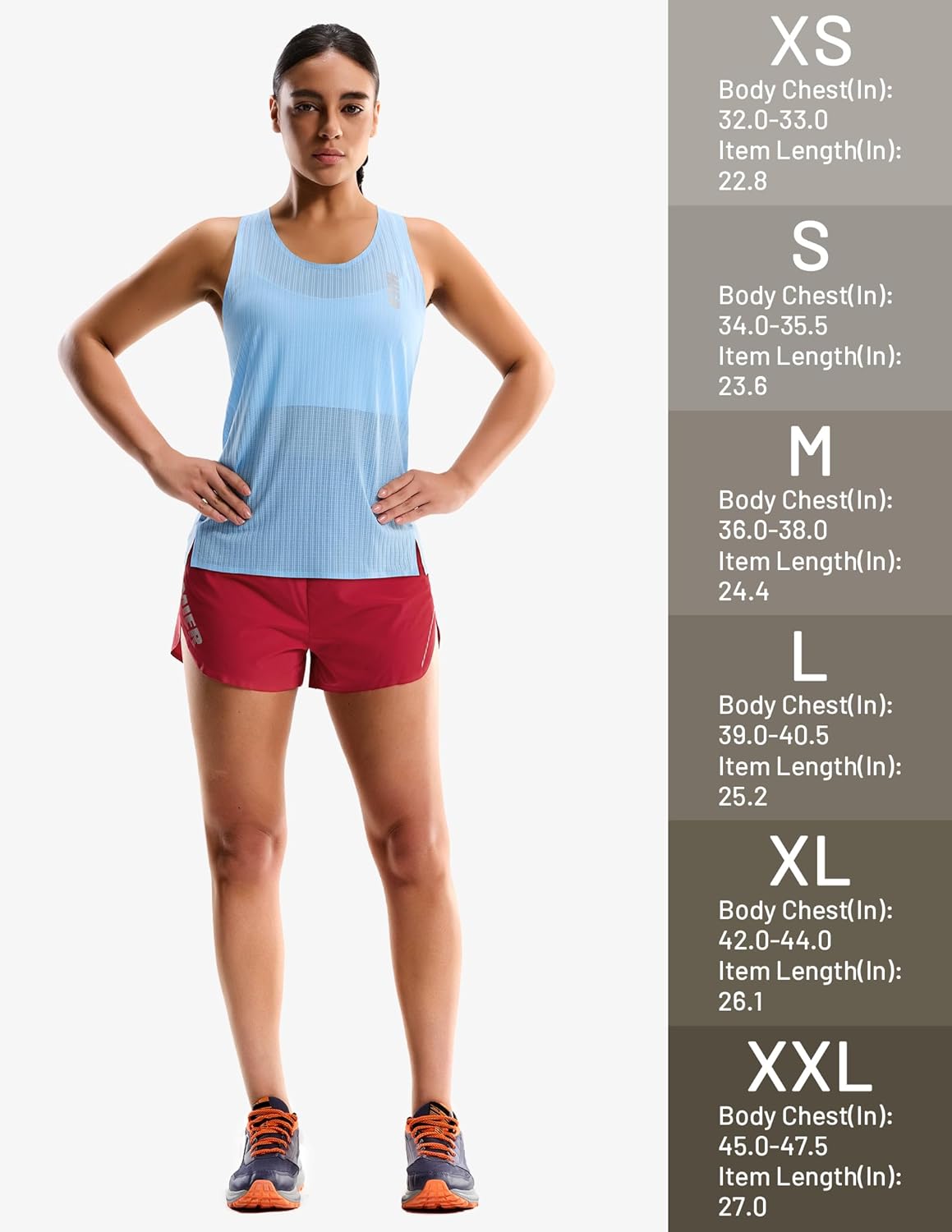 MIER Limitless - Running Tank Tops, Women's Seamless Quick Dry Marathon Racing Singlets, Ultra Lightweight