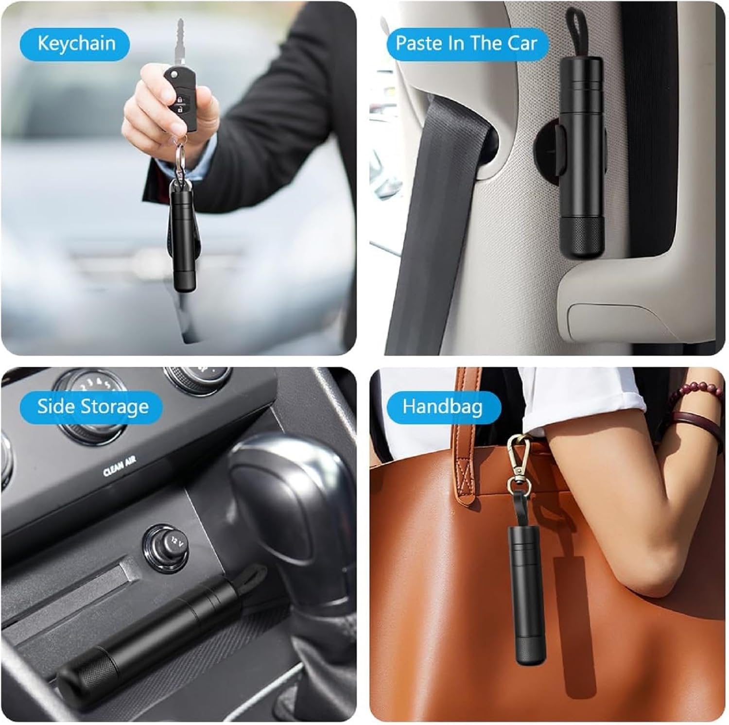 Car Safety Hammer, 2-in-1 Window Breaker, Glass Breaker & Seatbelt Cutter, Vehicle Emergency Equipment,Red