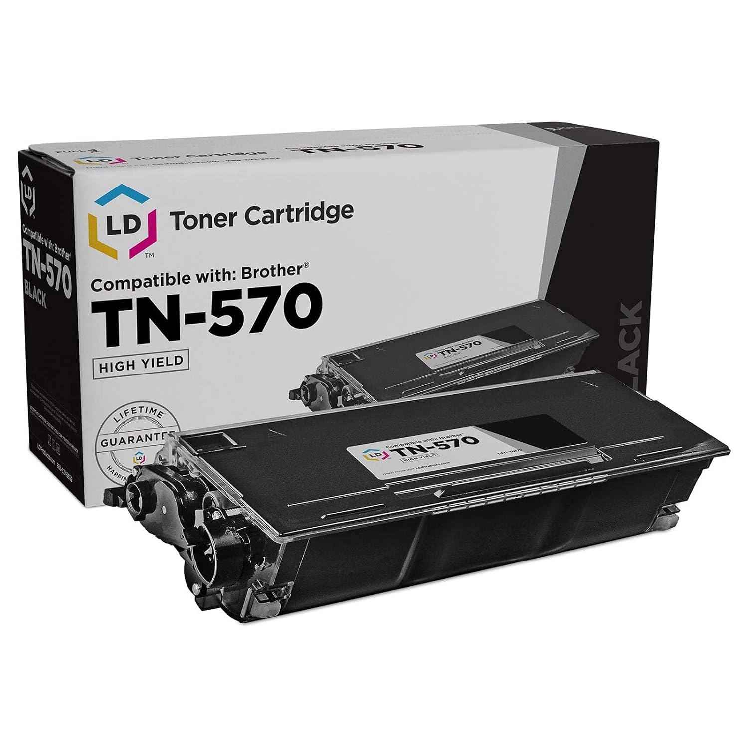 LD Compatible Brother TN570 (TN540) High Yield Laser Toner Cartridge