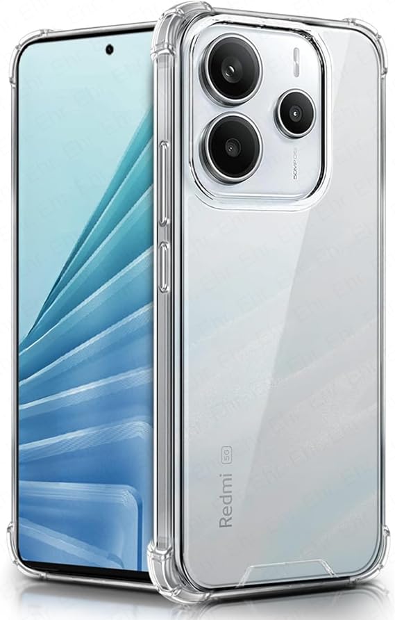 Ehr. Xiaomi Redmi Note 14 5G ile Uyumlu Darbe Önleyici Sararmaya Dayanıklı Airbag Korumalı Ultra Slim TPU Şeffaf Silikon Kılıf