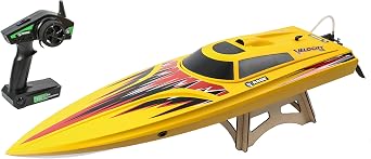 Rage RC RGRB1208 Velocity 800 Bl Brushless Deep Vee Offshore Boat, Yellow