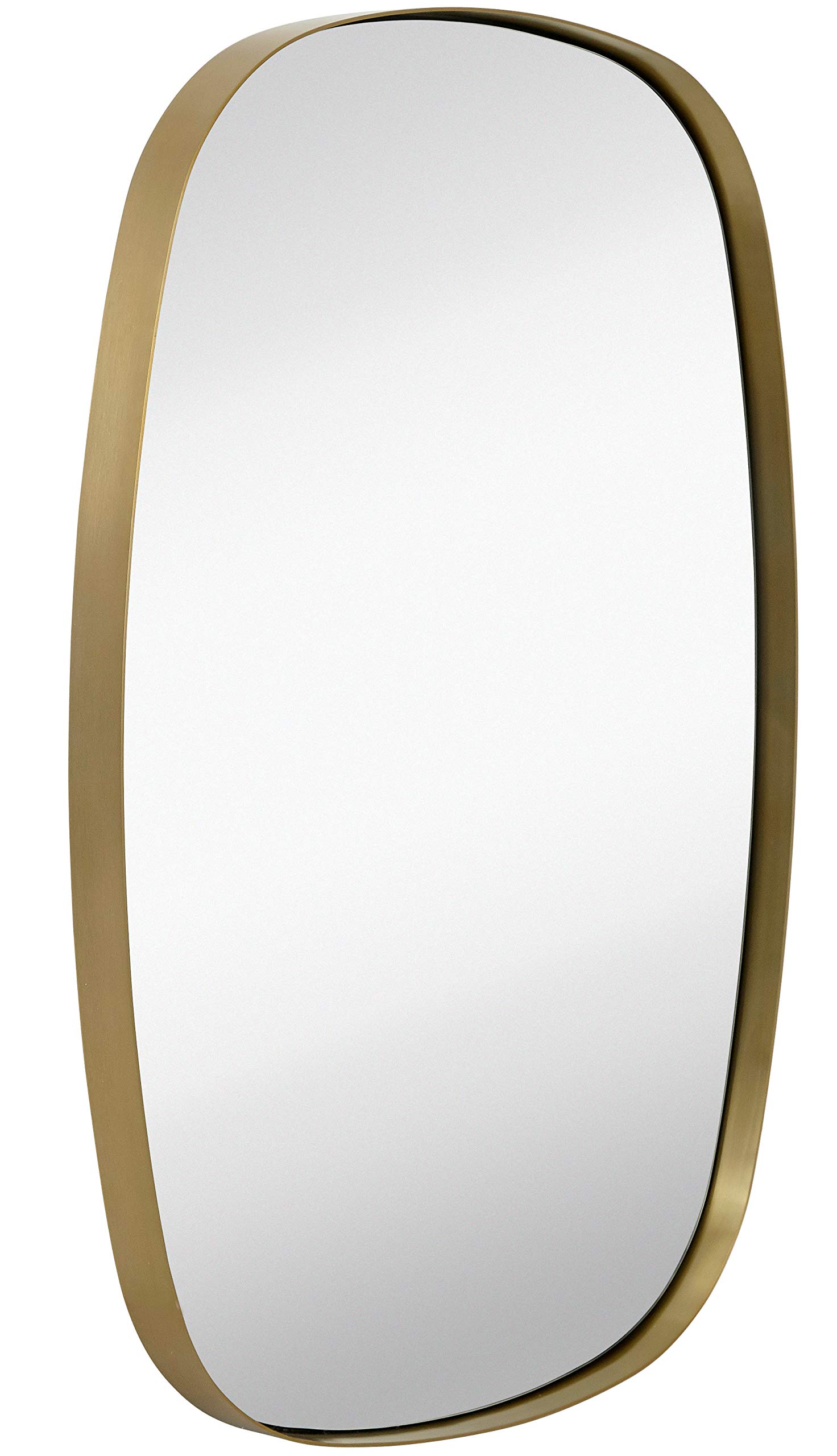 Buy Hamilton Hills 24" x 36" Large Gold Oval Mirror Brushed Metal