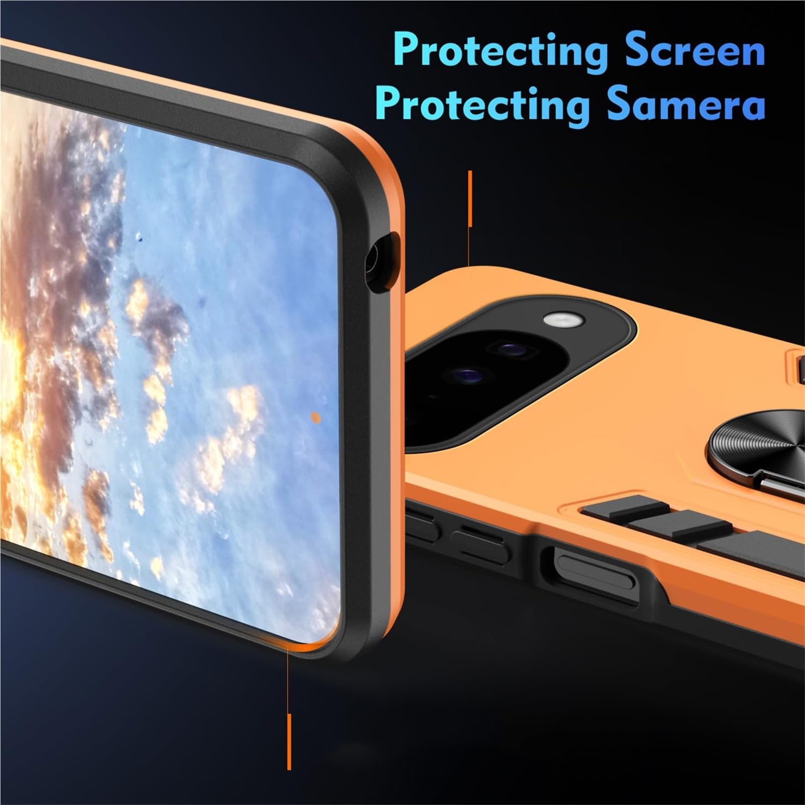 Generico Custodia Per 10 Pro XL/10 PRO/10, Ultra Sottile Case With Supporto Magnetico Per Auto Protezione Fotocamera Guscio(Blu,11 Pro XL)