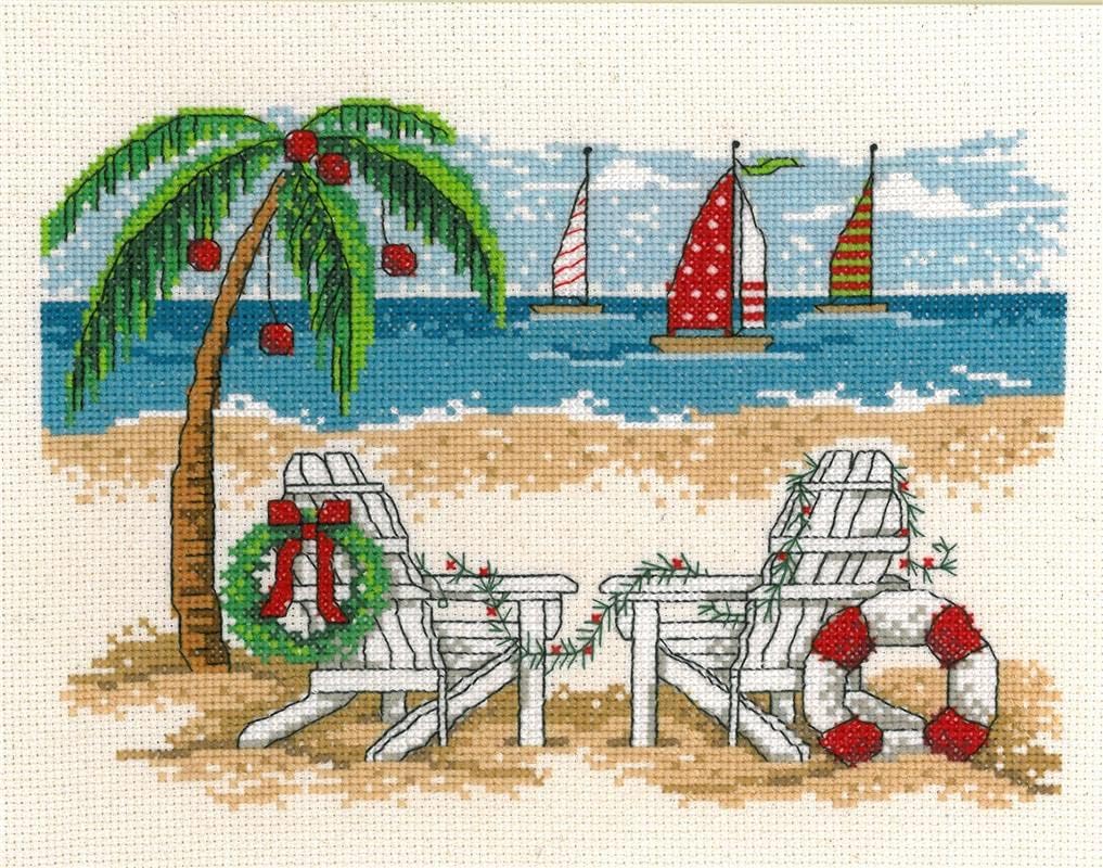 Tropical Christmas Counted Cross Stitch Kit