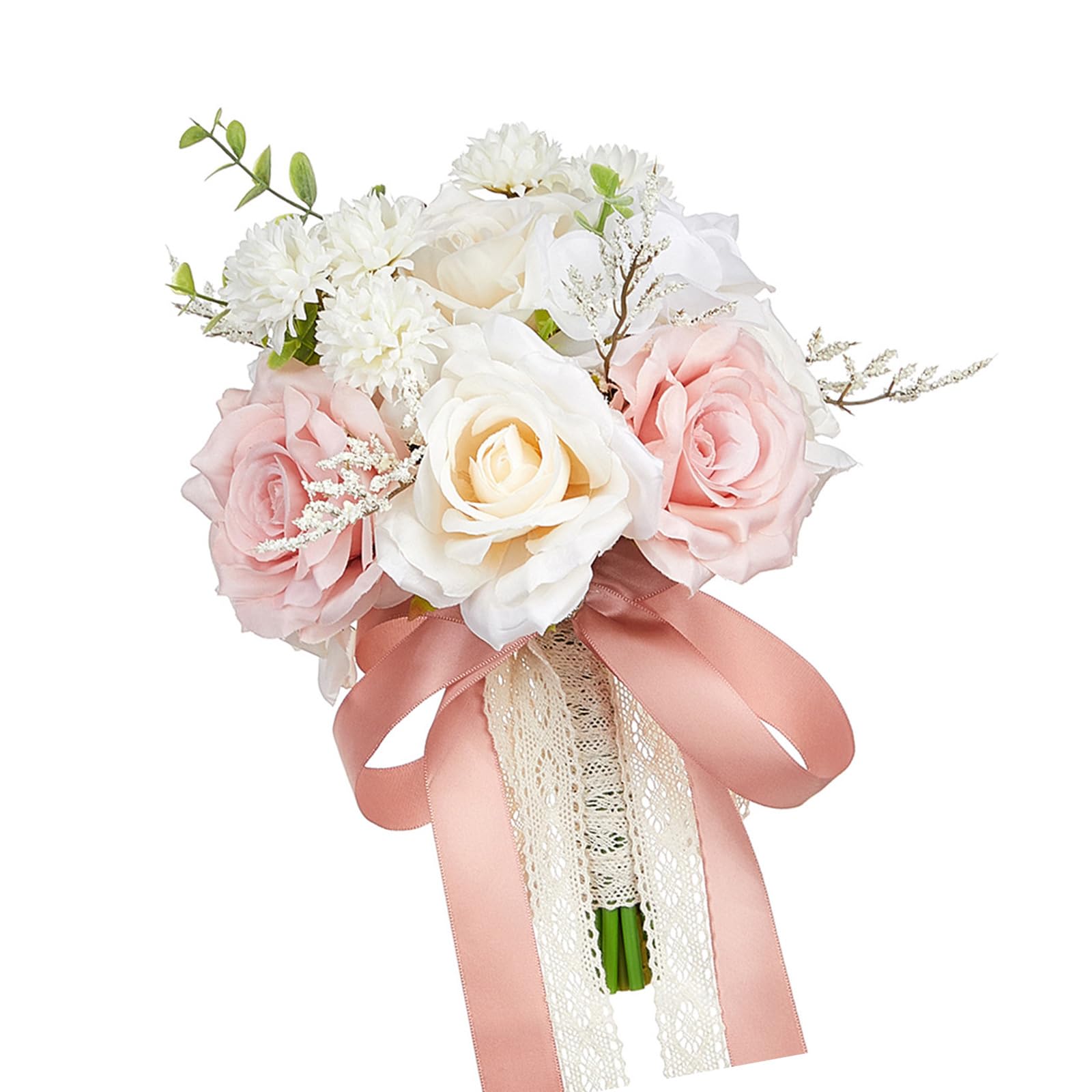 WLNEXT Multisue Artificial Flower Bridal Bouquet for Wedding Ceremony Durability Handheld Bouquet for Ceremonies Celebration Bridal for Wedding