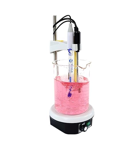 Miniatura 2 de Apera Instruments Agitador magnético de laboratorio 601 con soporte para electrodos, rango de velocidad 0-2300 RPM, capacidad máxima de agitación