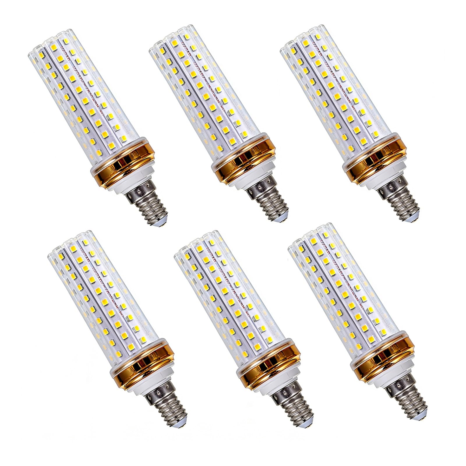 Lampadine LED E14 20W Equivalente A 200W Lunga Durata (CRI > 80) Senza Sfarfallio Risparmio Energetico 2000LM Non Dimmerabile Per Soggiorno Camera Da Letto Cucina(Warm White 3000K,6 Pack)