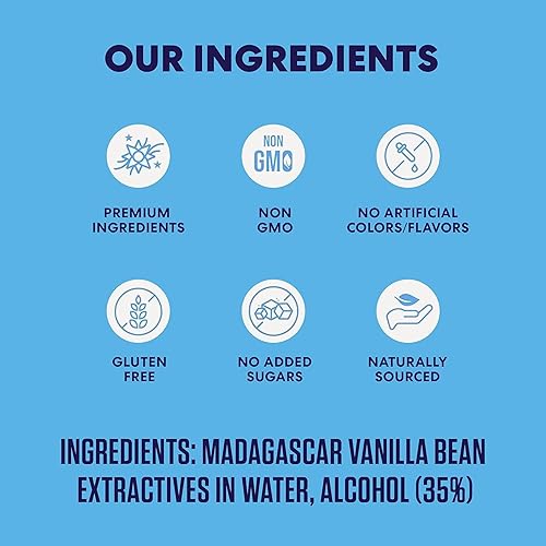 Miniatura 10 de Magnolia-Star Extracto de vainilla puro, 32 onzas, hecho de granos de vainilla Bourbon de Madagascar seleccionados a mano, vainilla para hornear sin