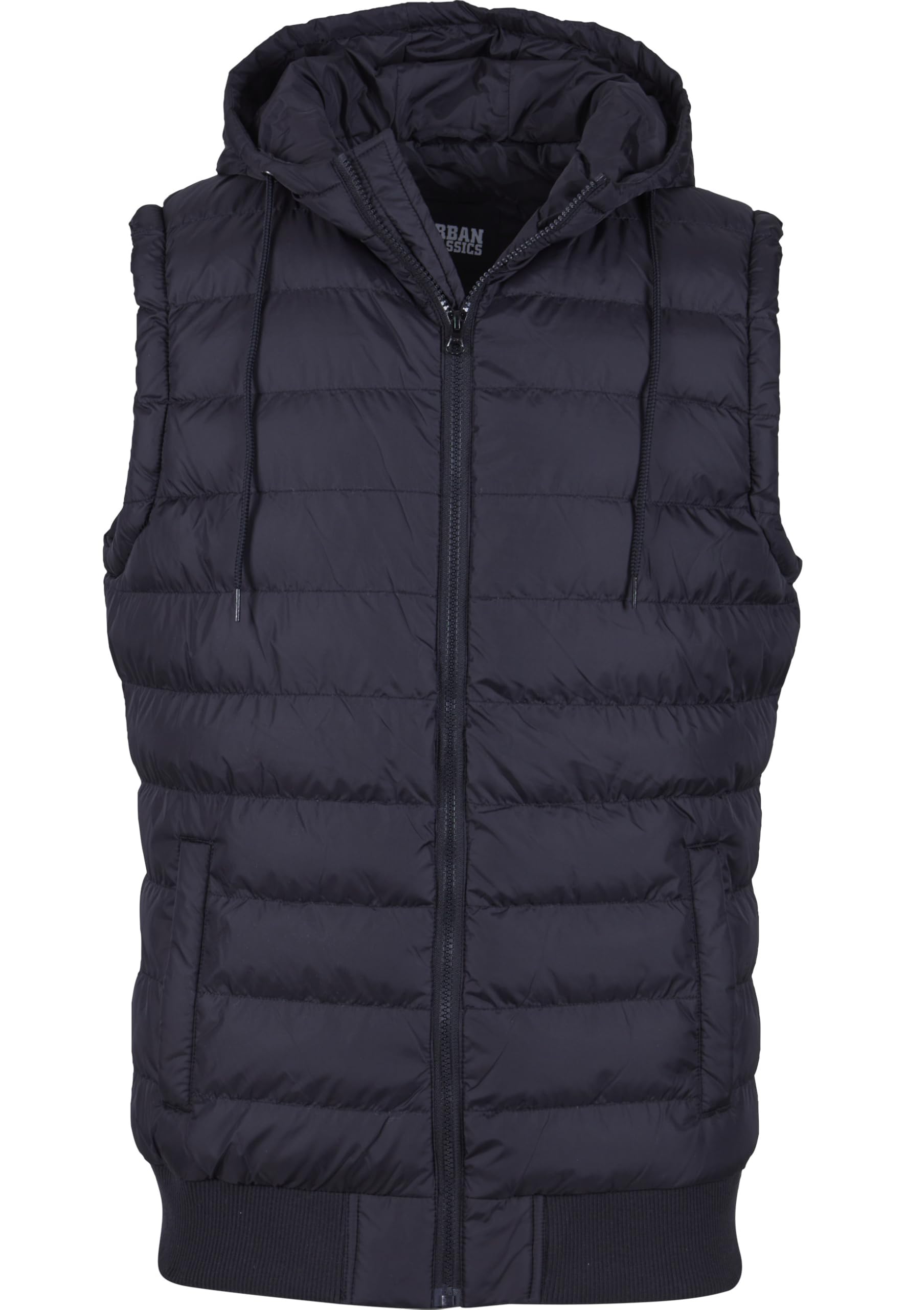Chaleco con capucha Small Bubble Urban Classics para hombre chaleco negro de corte regular para invierno 8